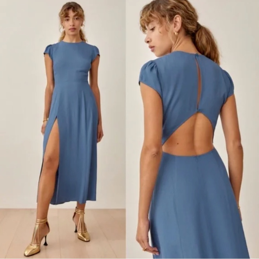 Reformation Gavin Dress in Morning Glory sz. 4